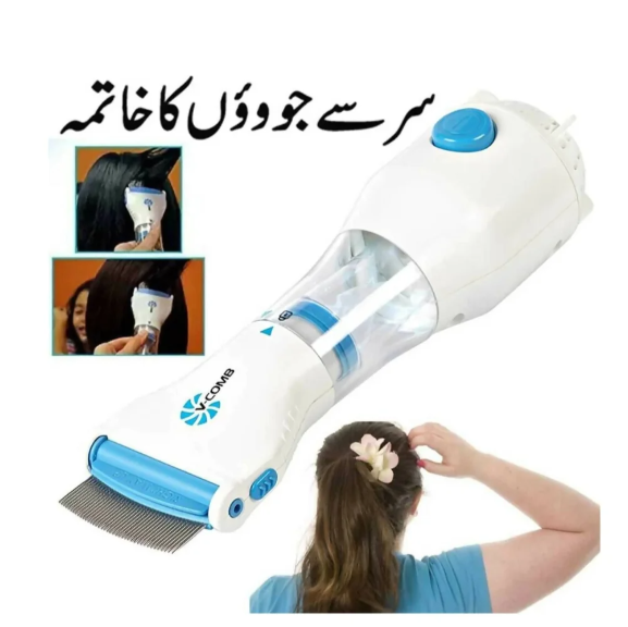 Electric V-Comb Anti Lice Machine | Chemical-Free | With Box & Filters