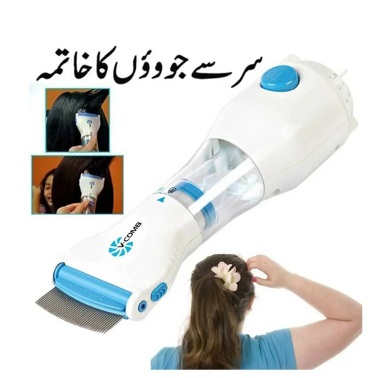 Electric V-Comb Anti Lice Machine | Chemical-Free | With Box & Filters