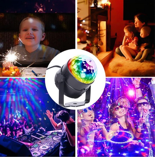 LED Disco Party Lights Crystal Magic Ball 3W RGB